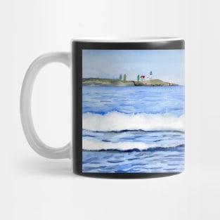 Nubble Lighthouse seen from York Beach Mug